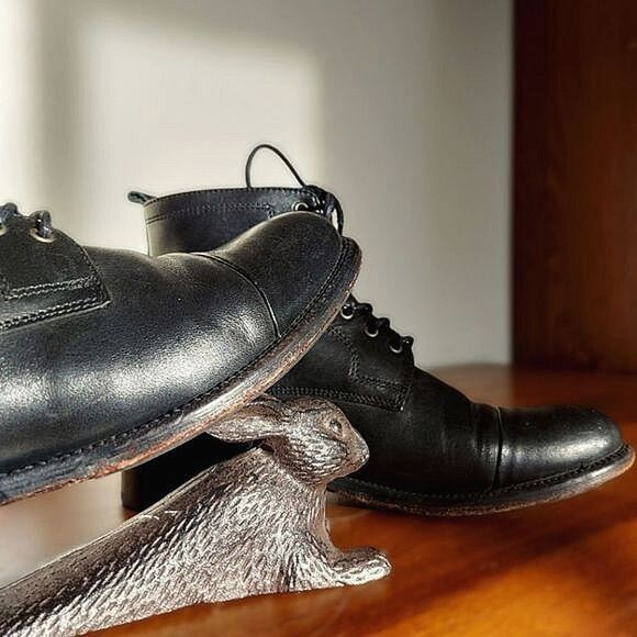 Ten Points black handmade leather combat boots - Picture 7 of 11